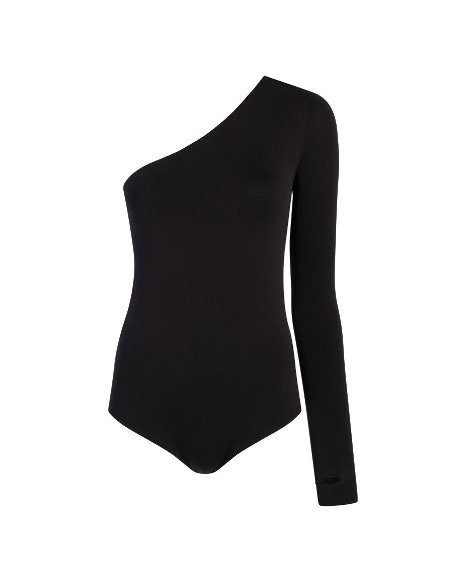 Commando Prima Ballet One Shoulder Bodysuit - COMMANDO - Luxe Leopard