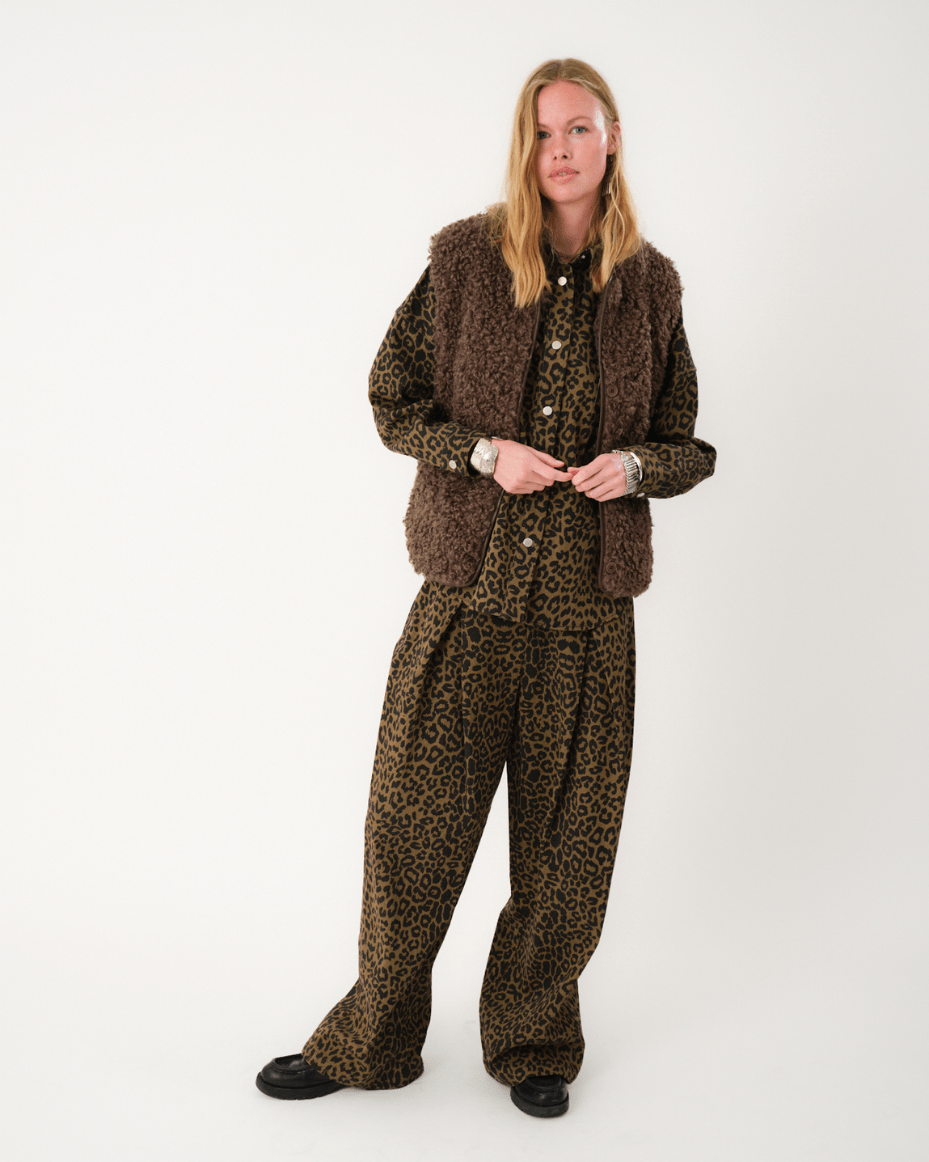 Lollys Laundry Vada Vest - LOLLYS LAUNDRY - Luxe Leopard