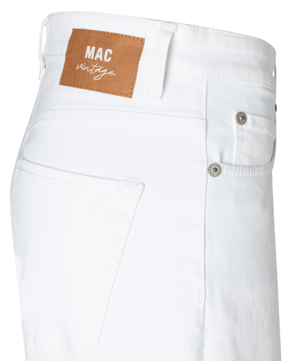 MAC Nevada Superwide White Denim Jean