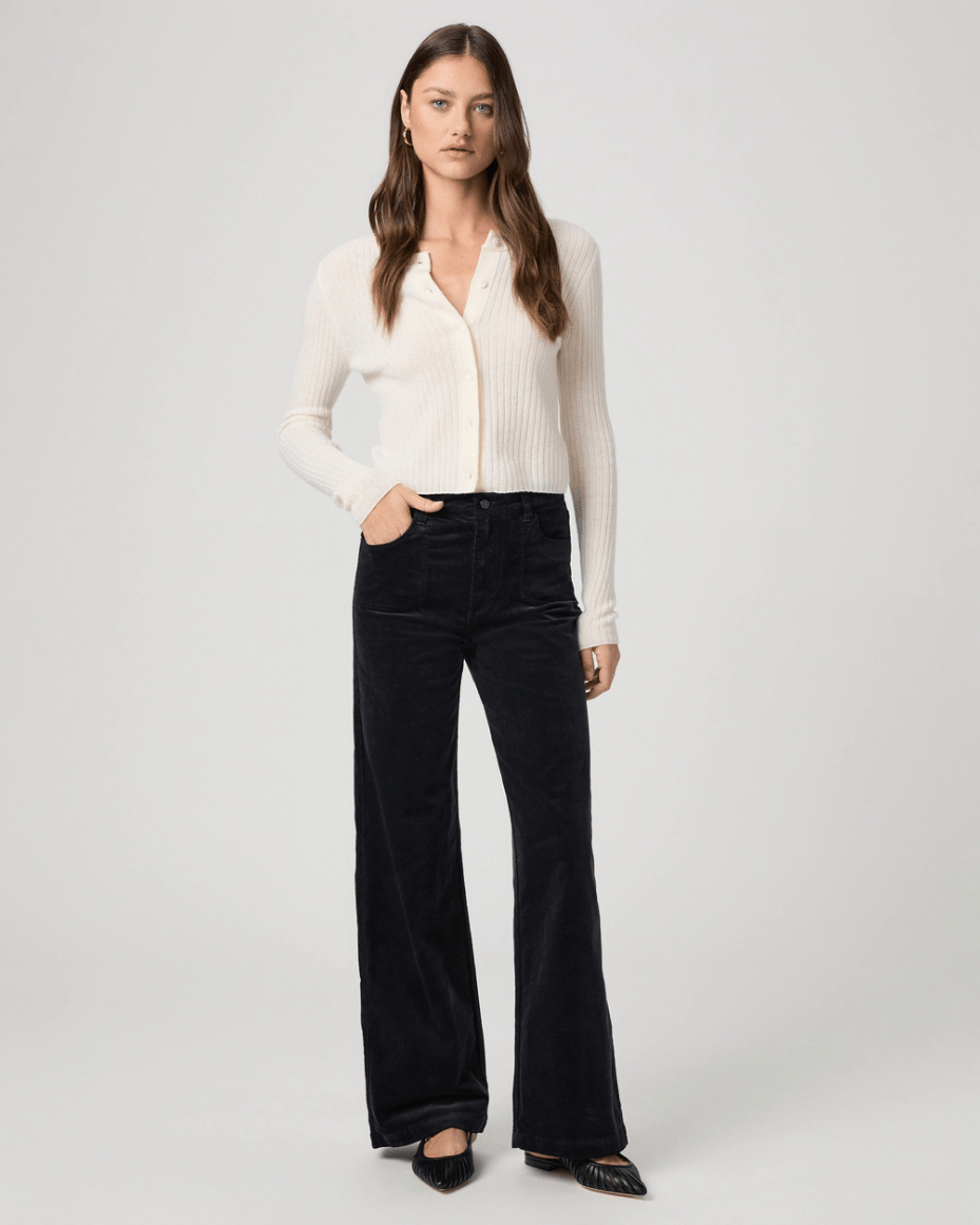 Paige Anessa 31 Utility Navy Corduroy - PAIGE - Luxe Leopard