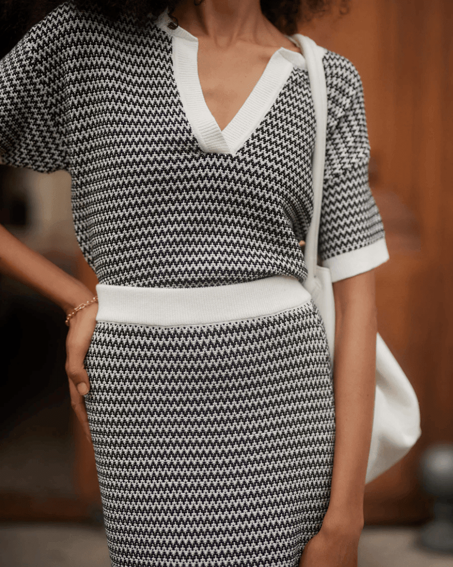 Varley Sinclair Knit Shirt - VARLEY - Luxe Leopard