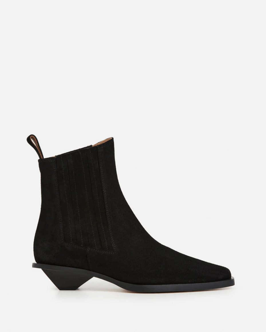 Flattered Indigo Suede Black - FLATTERED - Luxe Leopard