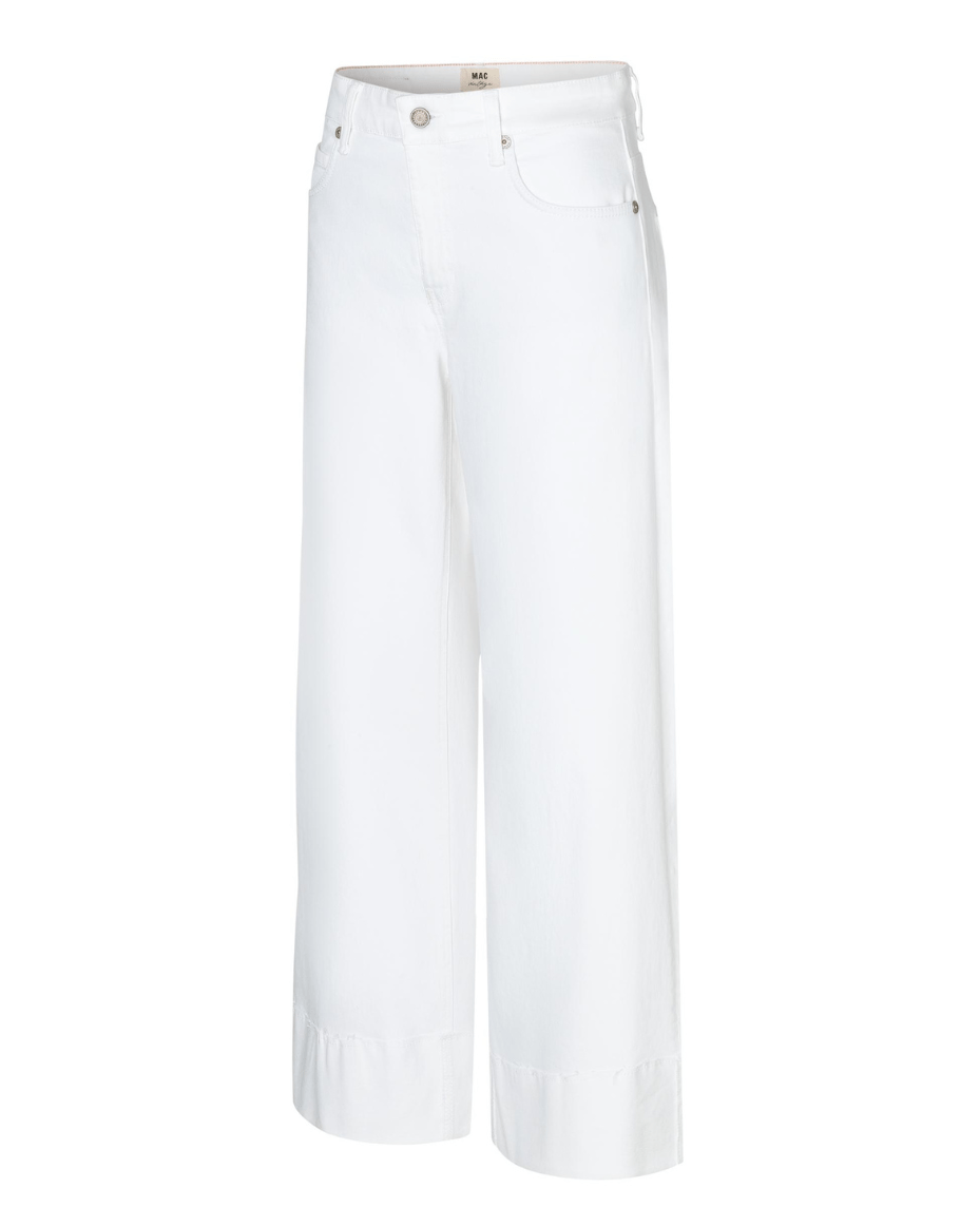 MAC Nevada Superwide White Denim Jean