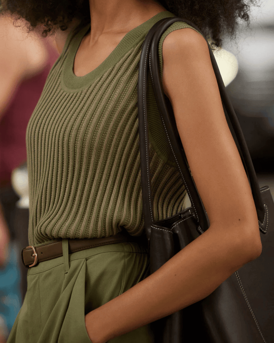 Varley Aldcroft Stich Knit Tank - VARLEY - Luxe Leopard