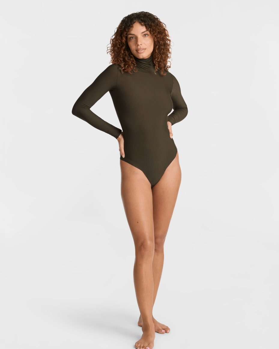 Commando Butter Turtleneck Bodysuit - COMMANDO - Luxe Leopard