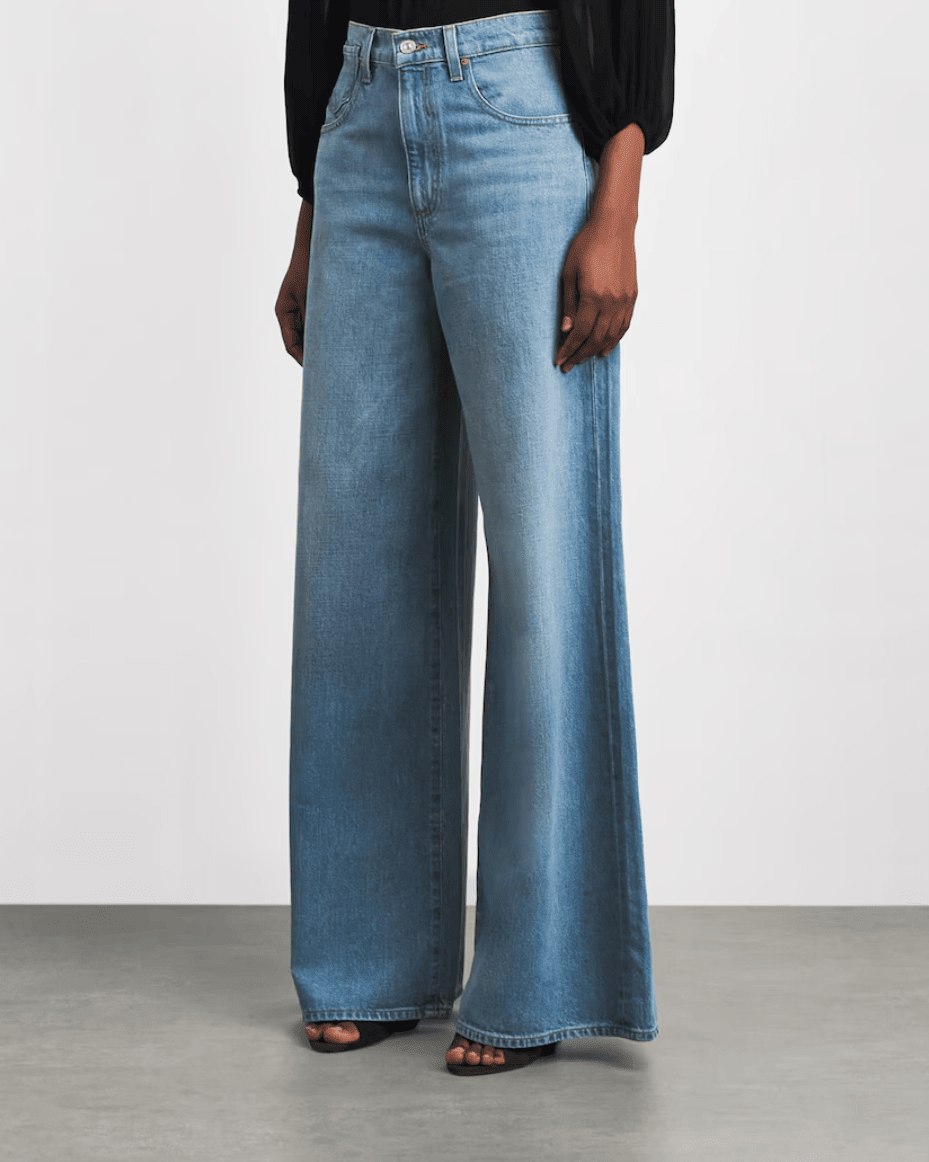 Paige Cameron Wide Leg Jean - PAIGE - Luxe Leopard