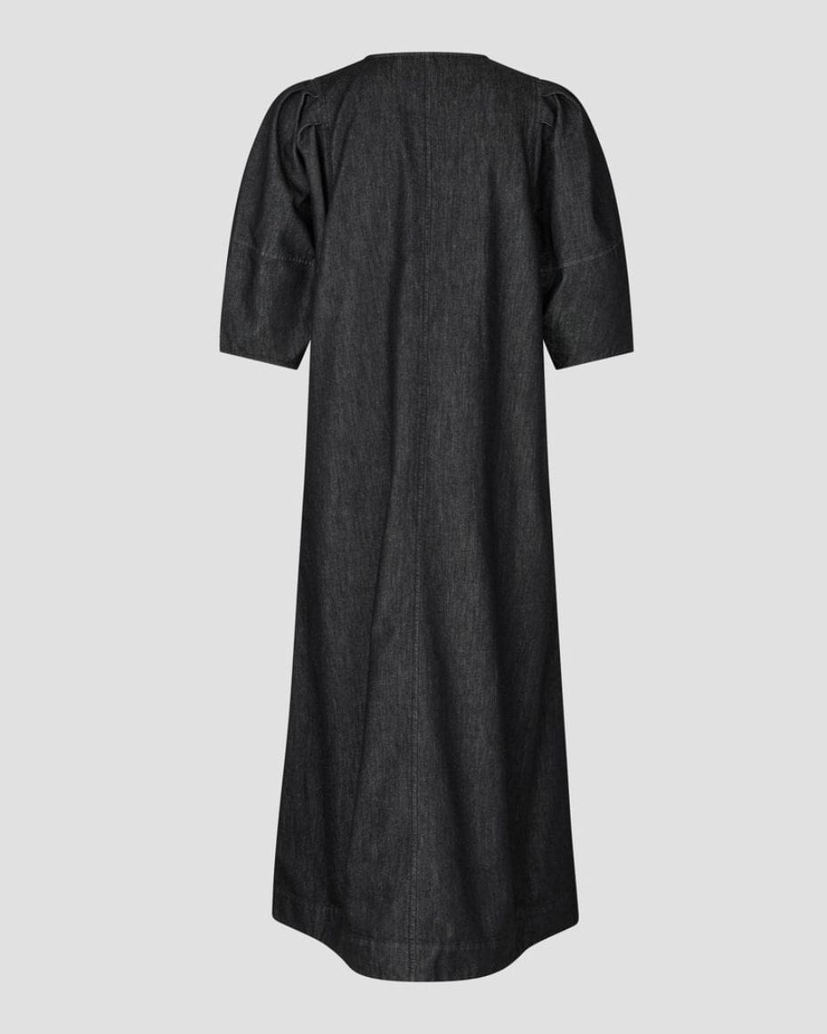 Second Female Dera Denim Dress - SECOND FEMALE - Luxe Leopard