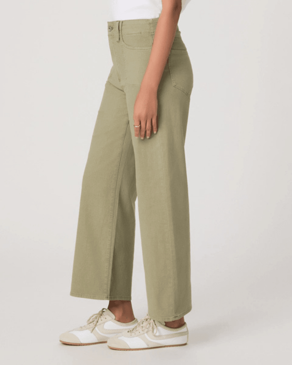 Paige Anessa Wide Leg Jean - PAIGE - Luxe Leopard