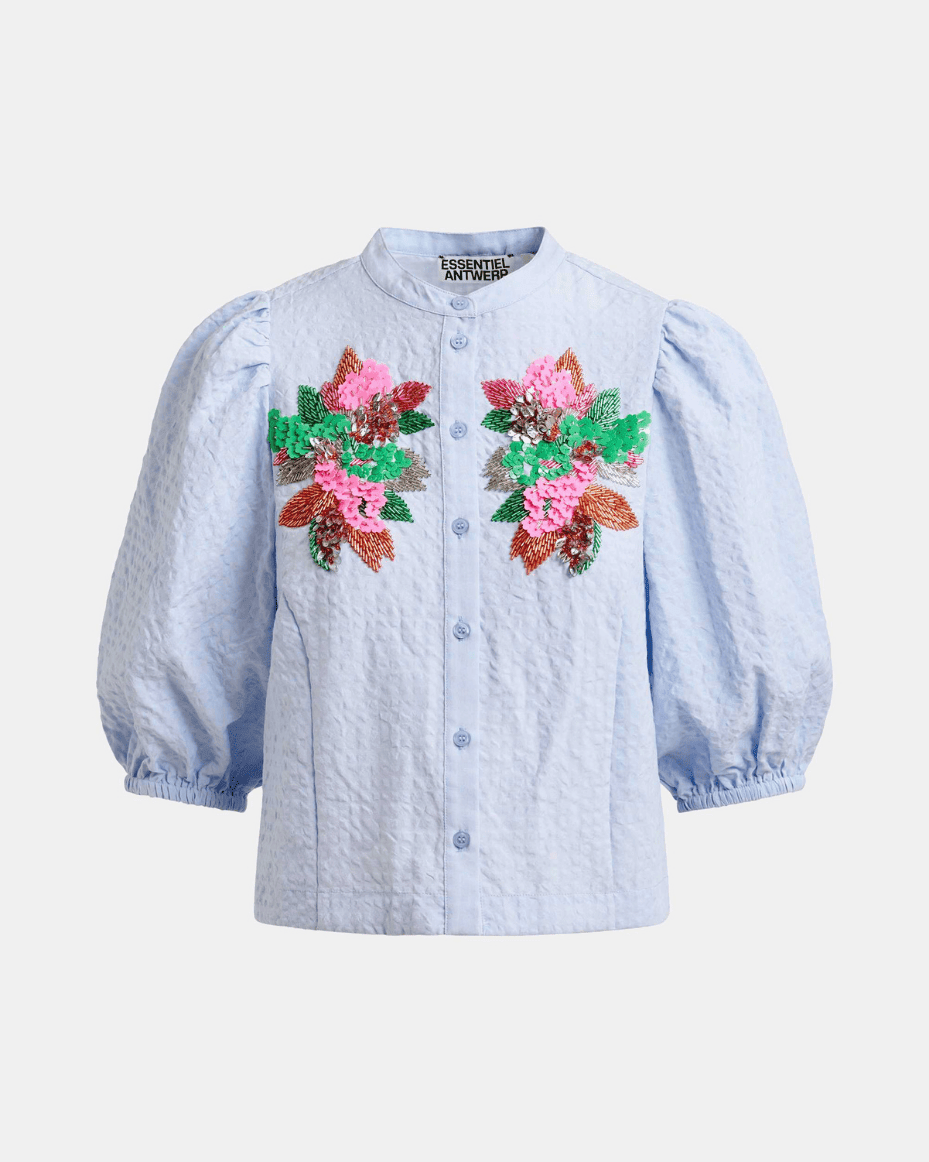 Essentiel Antwerp Jaiden Embellished Shirt - Luxe Leopard