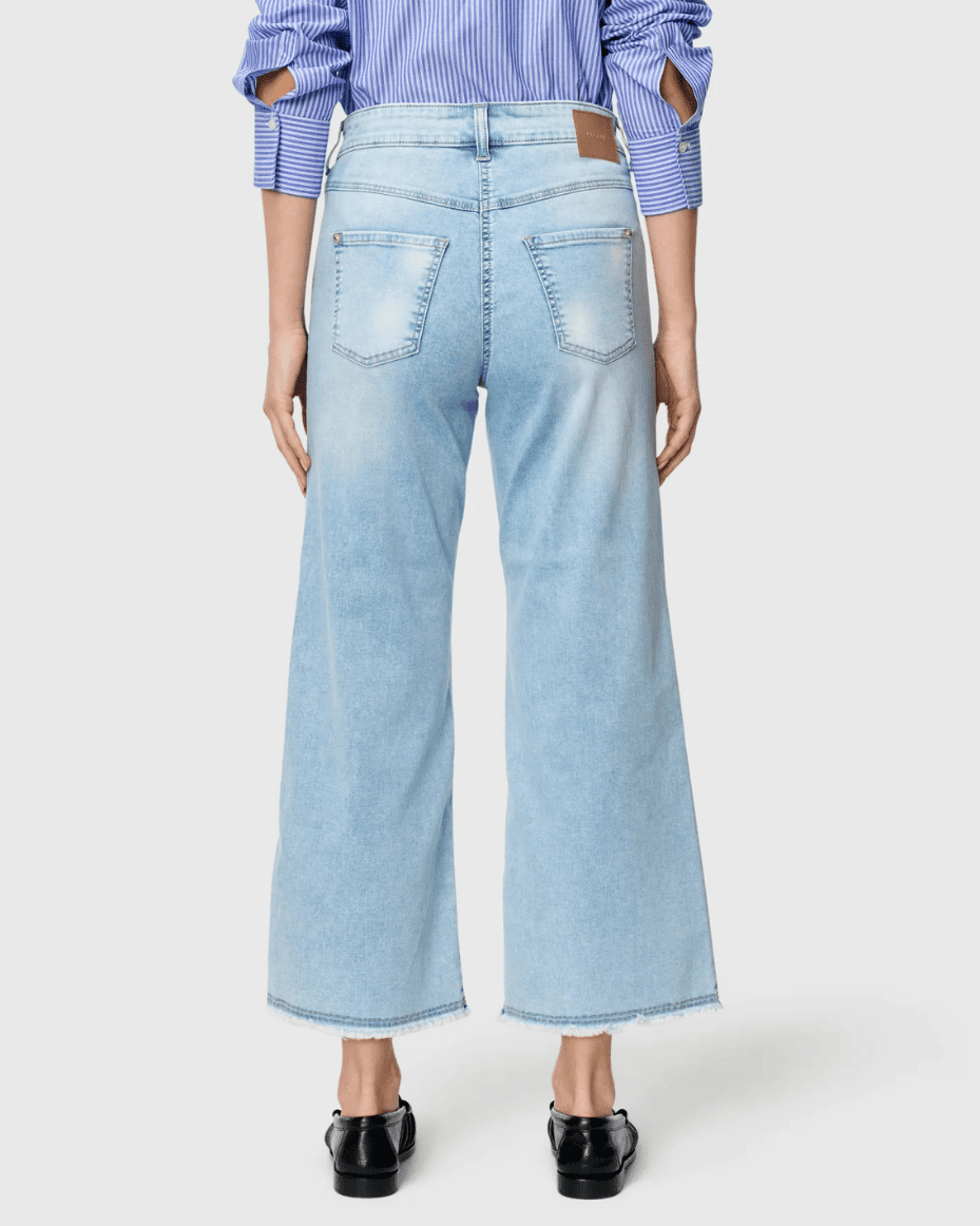 MAC DREAM Wonder Light Denim DREAM WIDE Cropped - MAC - Luxe Leopard