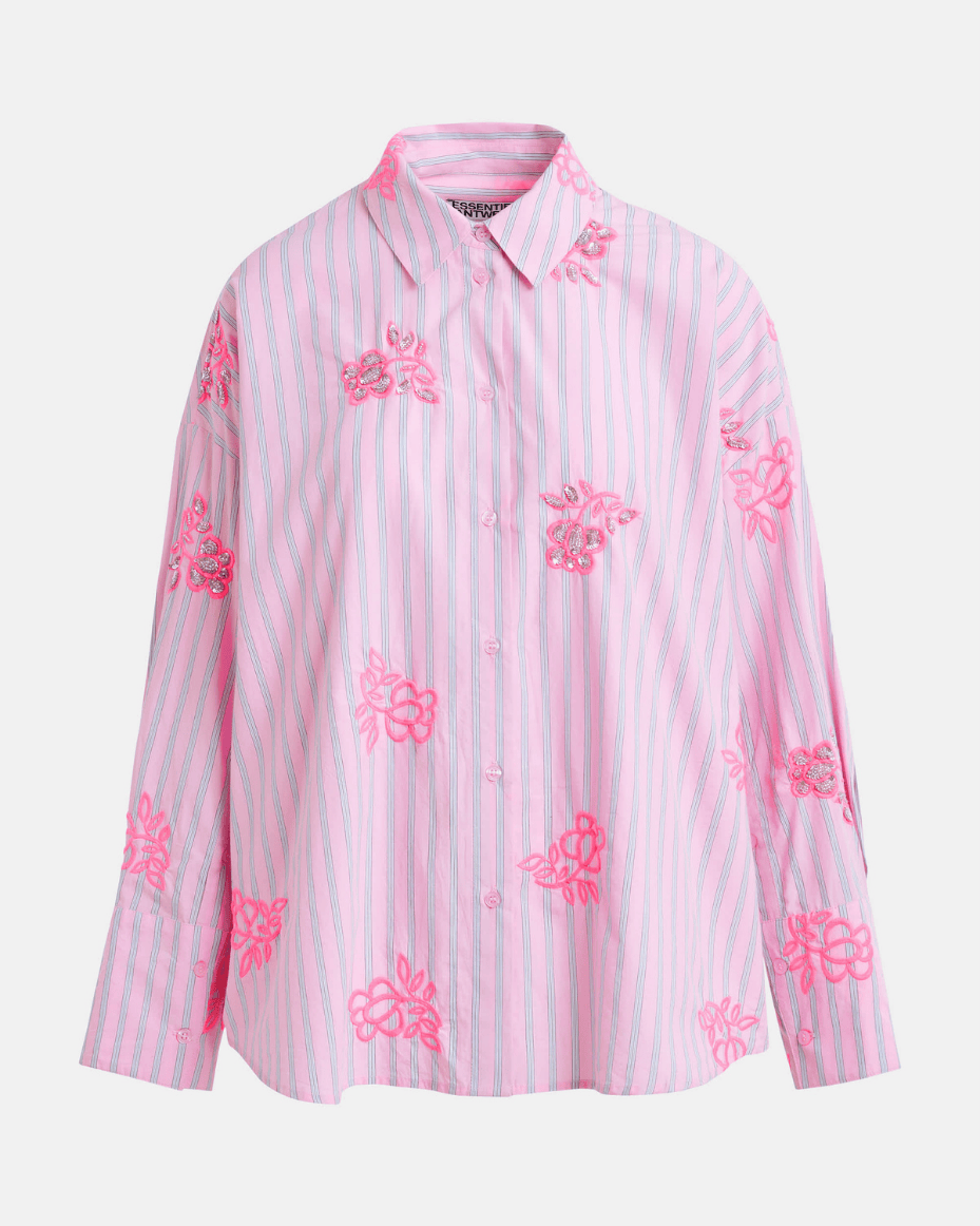 Essentiel Antwerp Jalinki Embroidered Shirt - ESSENTIEL ANTWERP - Luxe Leopard