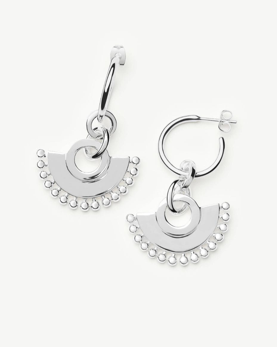 Missoma Zenyu Silver Chandelier Hoop Earrings