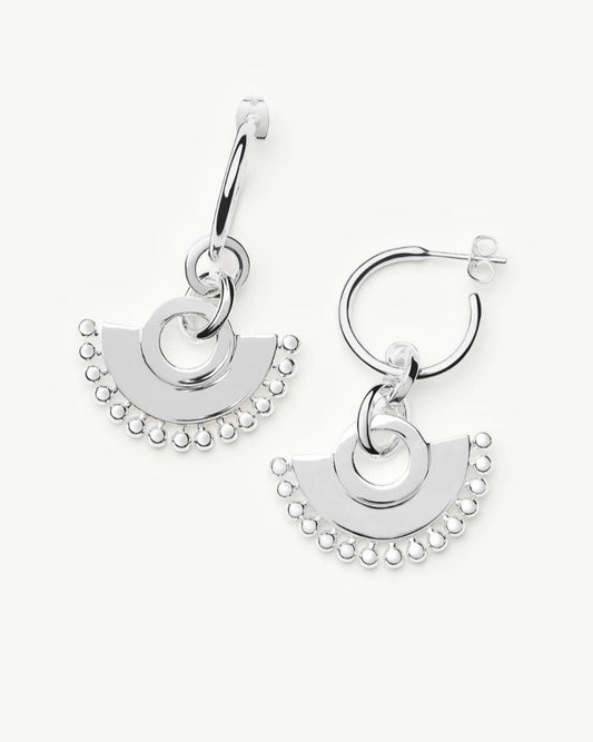 Missoma Zenyu Silver Chandelier Hoop Earrings
