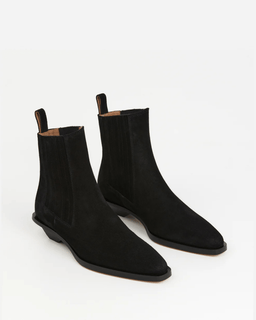 Flattered Indigo Suede Black - FLATTERED - Luxe Leopard