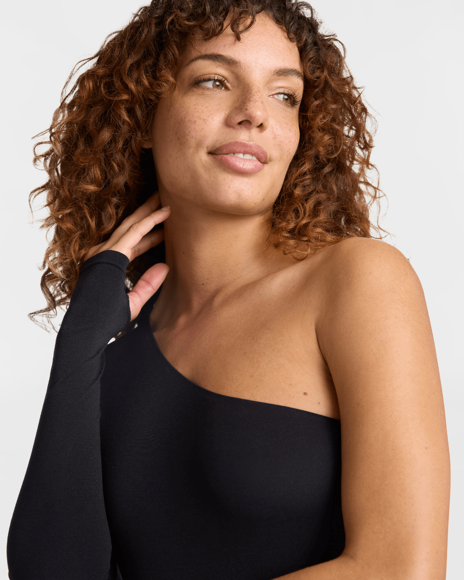 Commando Prima Ballet One Shoulder Bodysuit - COMMANDO - Luxe Leopard