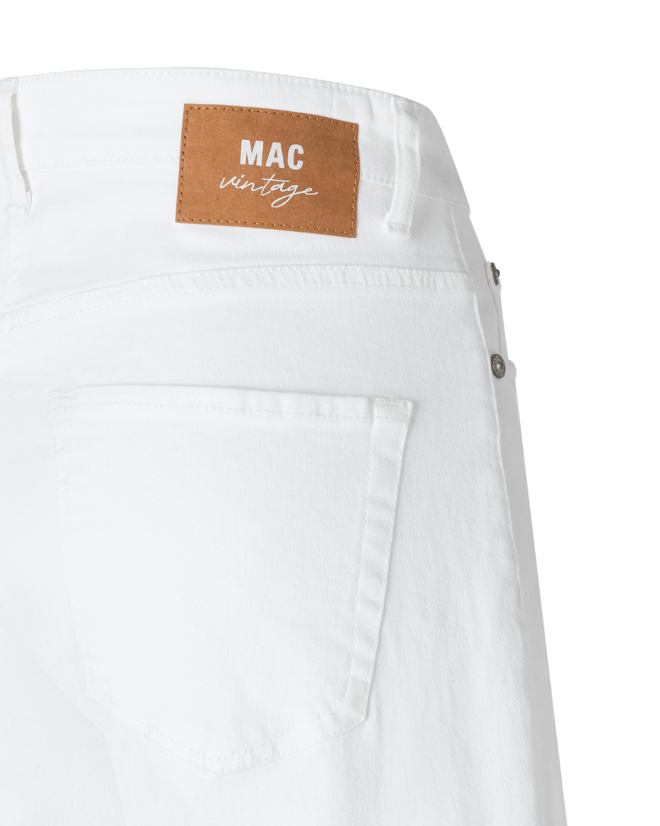 MAC Nevada Superwide White Denim Jean