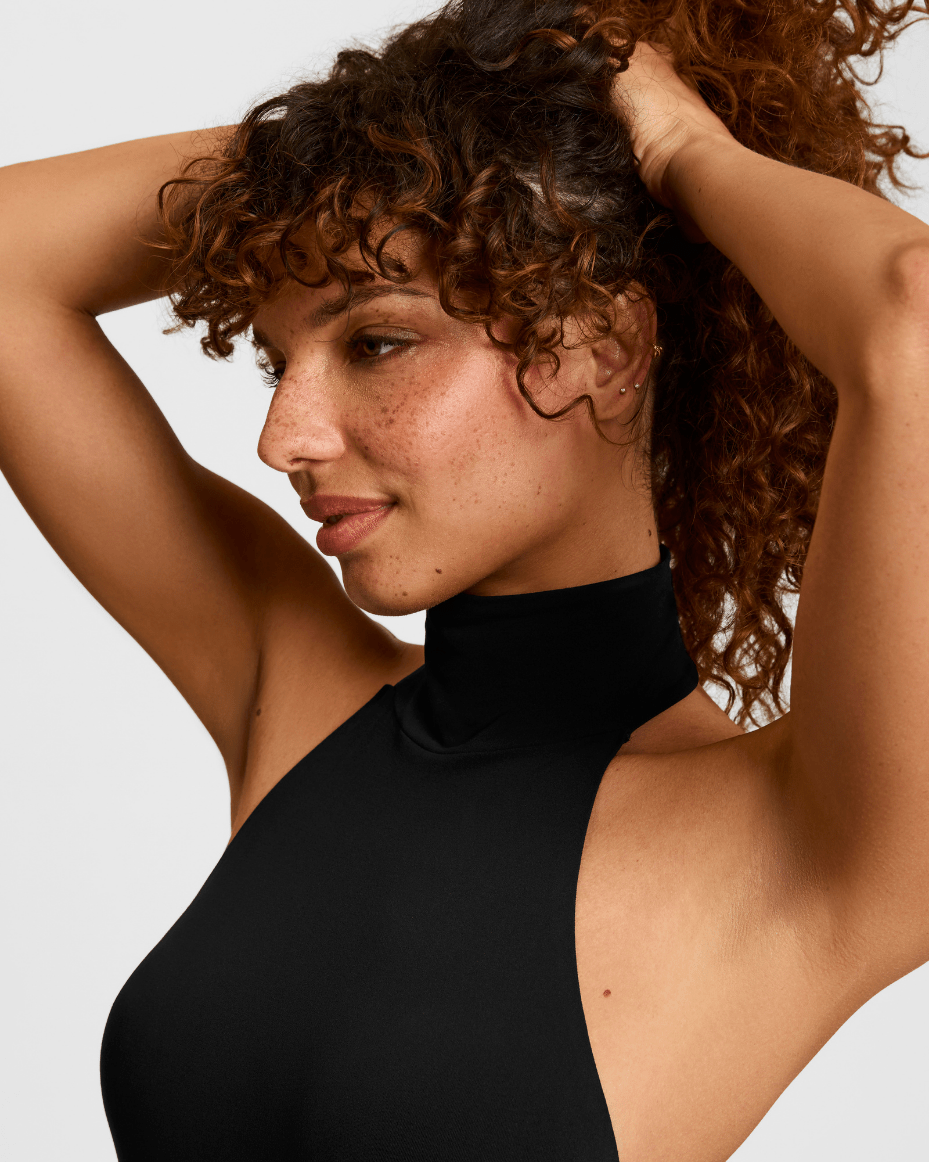 Commando Turtleneck Halter Bodysuit - COMMANDO - Luxe Leopard