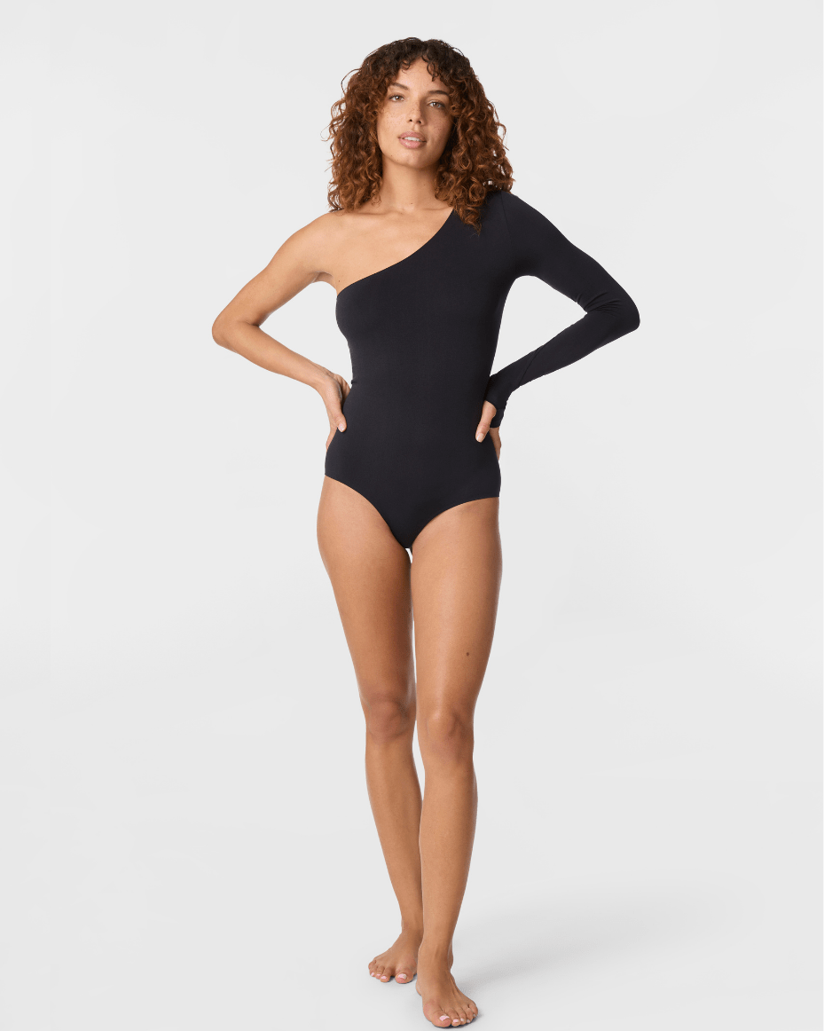 Commando Prima Ballet One Shoulder Bodysuit - COMMANDO - Luxe Leopard