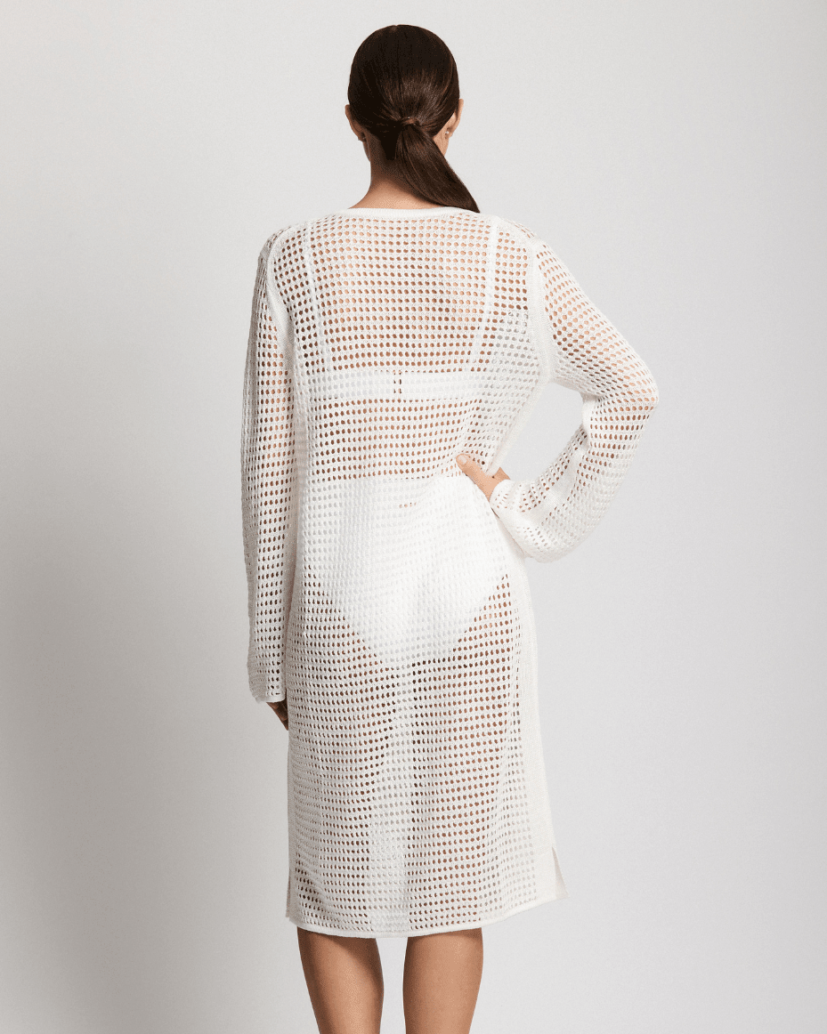 Ralph Lauren Long Sleeve Beach Dress Cover Up - RALPH LAUREN - Luxe Leopard
