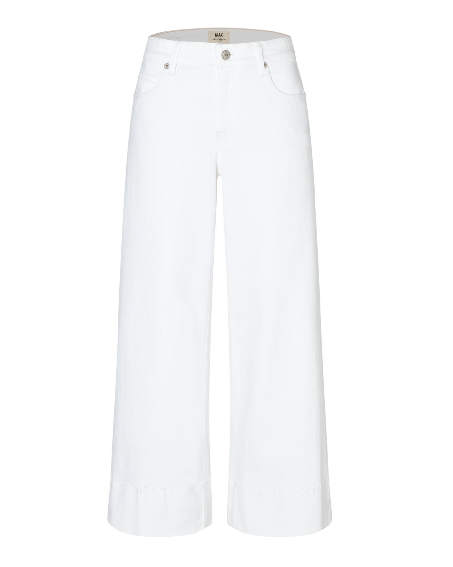 MAC Nevada Superwide White Denim Jean