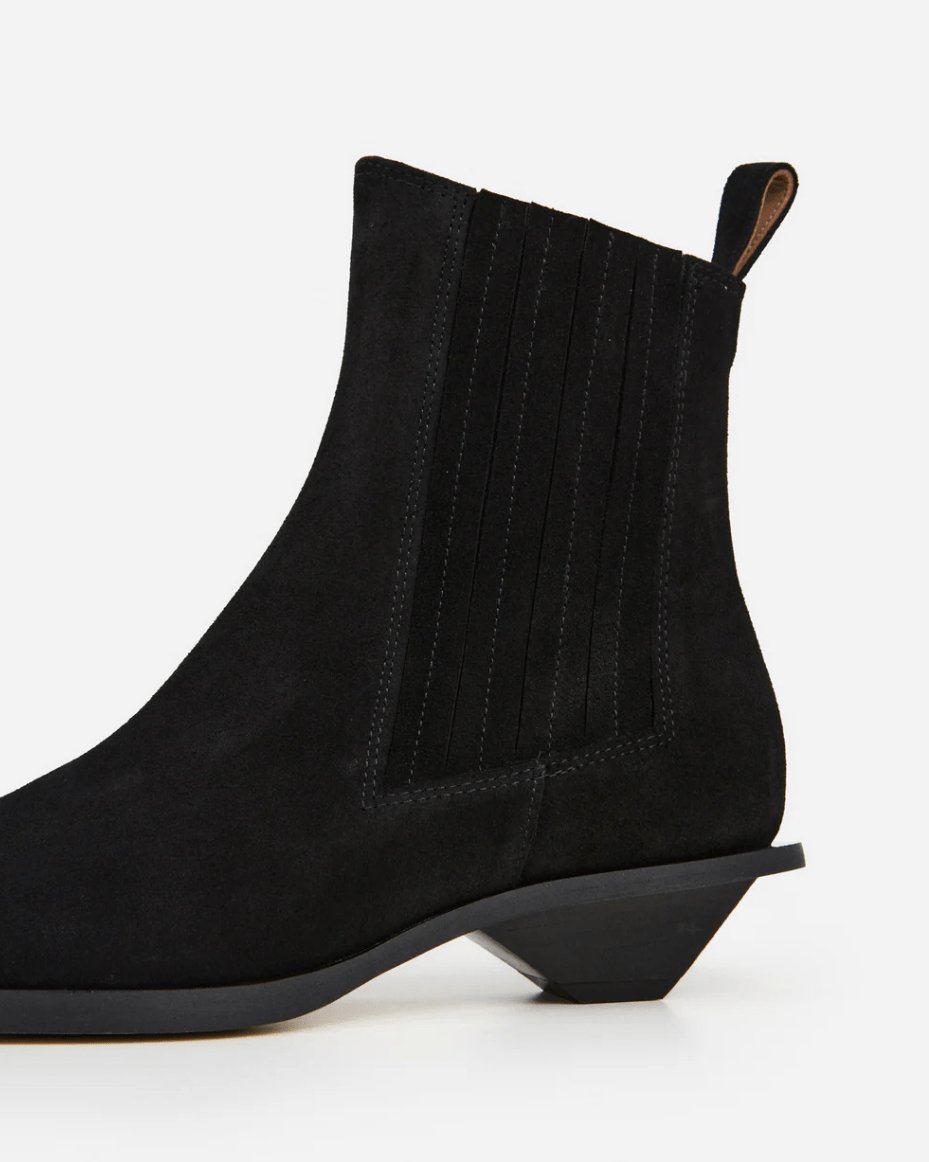 Flattered Indigo Suede Black - FLATTERED - Luxe Leopard