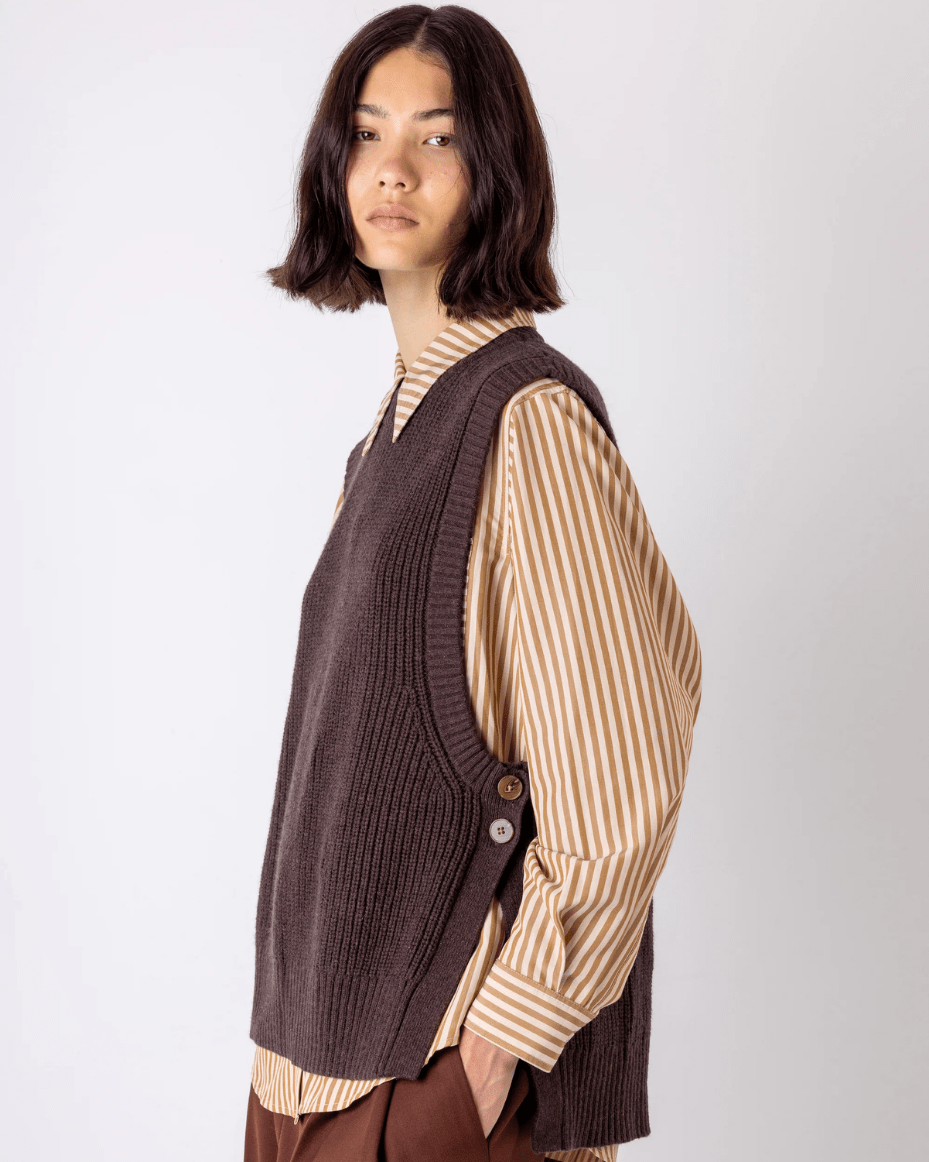 Vivere Isabel Vest Top - VIVERE - Luxe Leopard