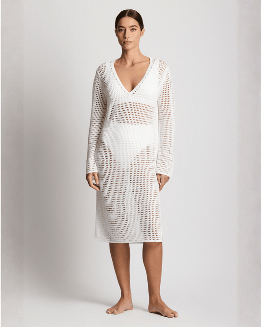 Ralph Lauren Long Sleeve Beach Dress Cover Up - RALPH LAUREN - Luxe Leopard