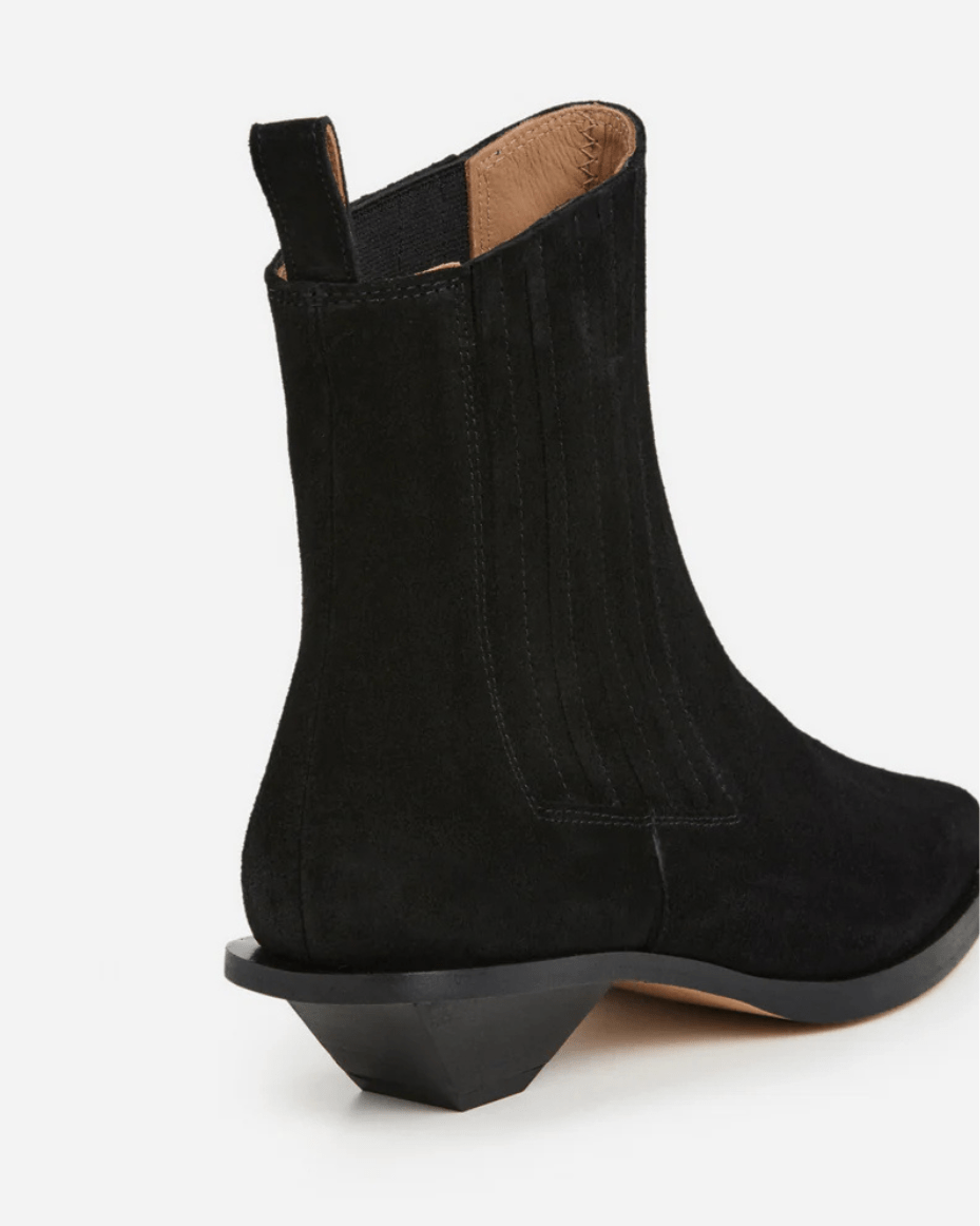 Flattered Indigo Suede Black - FLATTERED - Luxe Leopard