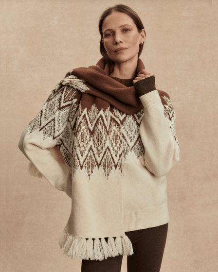 Varley Sebastian Jacquard Scarf 2.0 - VARLEY - Luxe Leopard