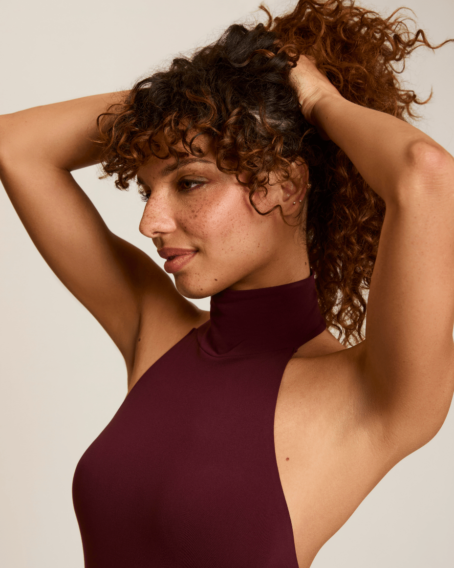 Commando Turtleneck Halter Bodysuit - COMMANDO - Luxe Leopard