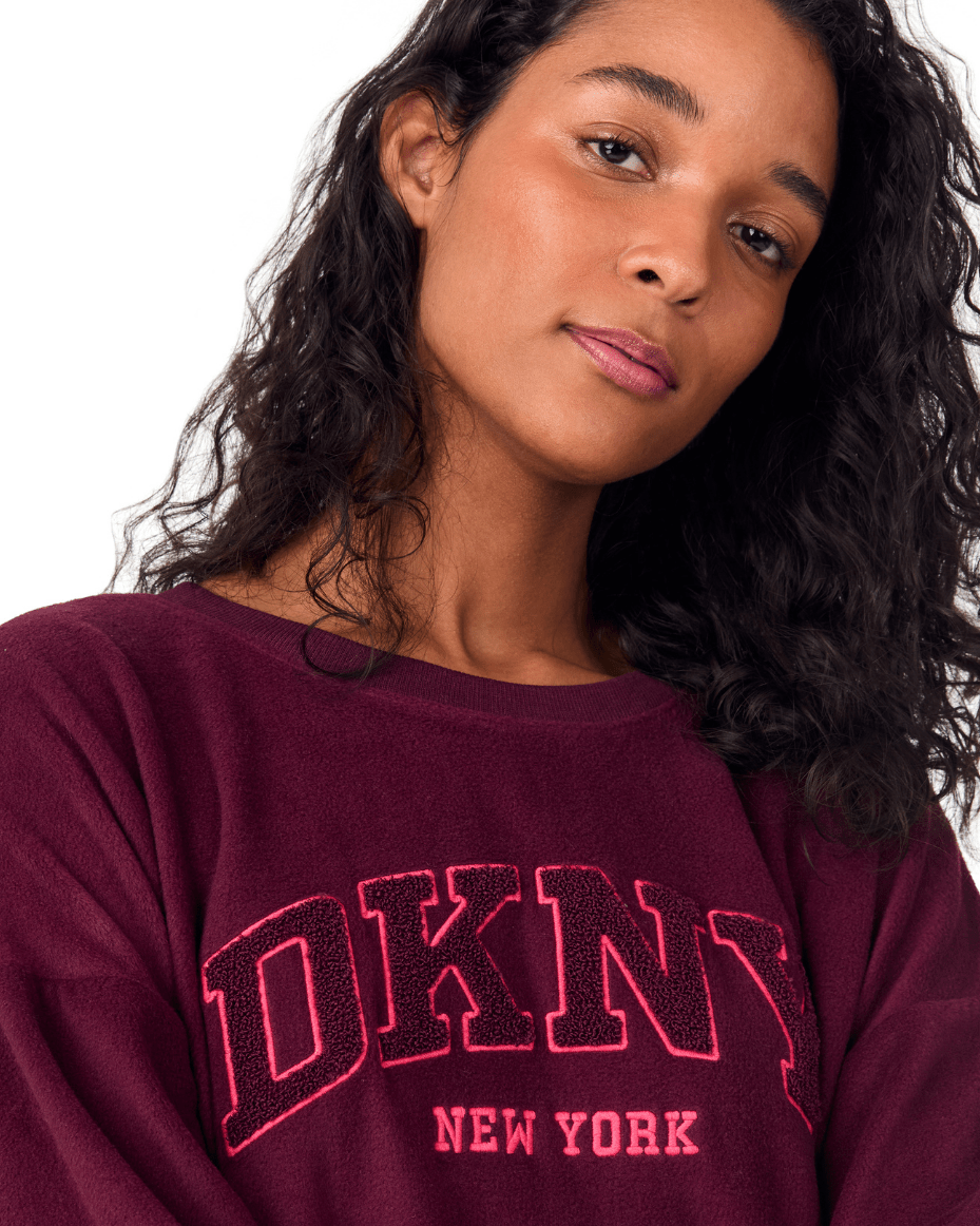 DKNY Long Sleeve Top & Pant Set - DKNY - Luxe Leopard