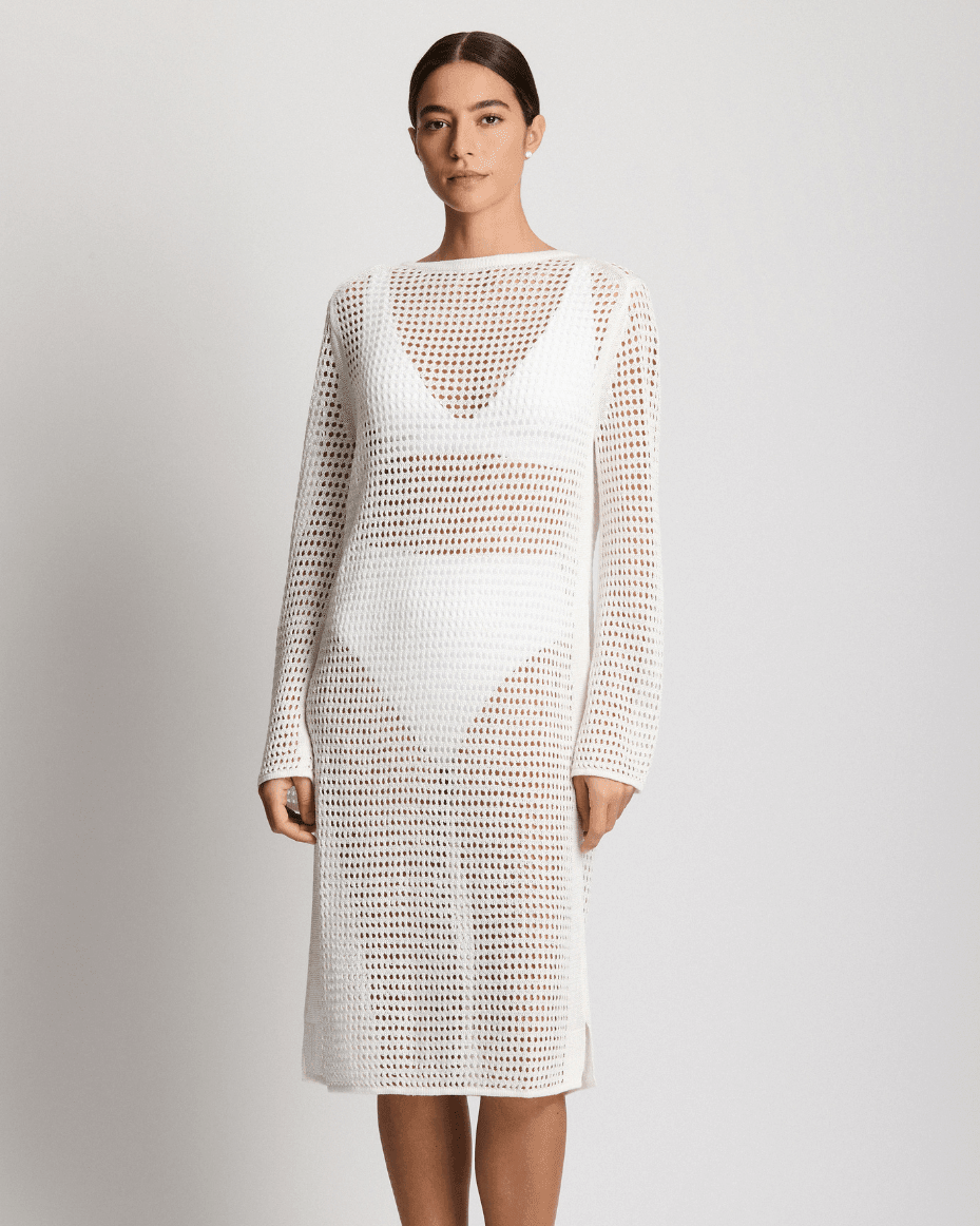 Ralph Lauren Long Sleeve Beach Dress Cover Up - RALPH LAUREN - Luxe Leopard