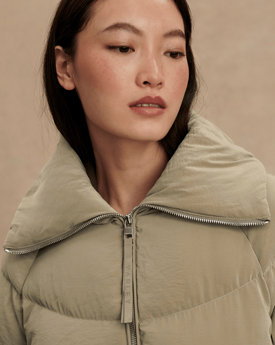 Valrey Valencia Down Puffer Coat - VARLEY - Luxe Leopard