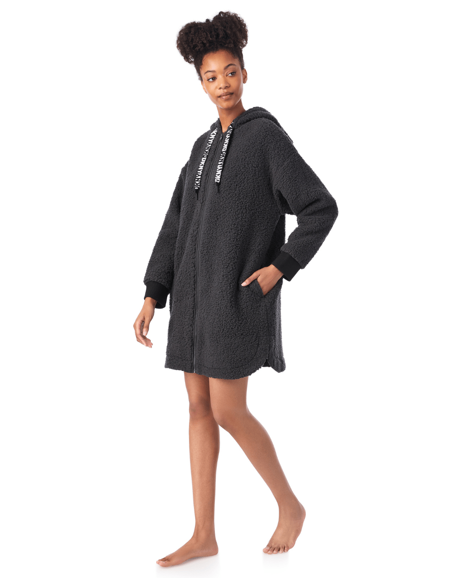 DKNY Hooded Zip Robe