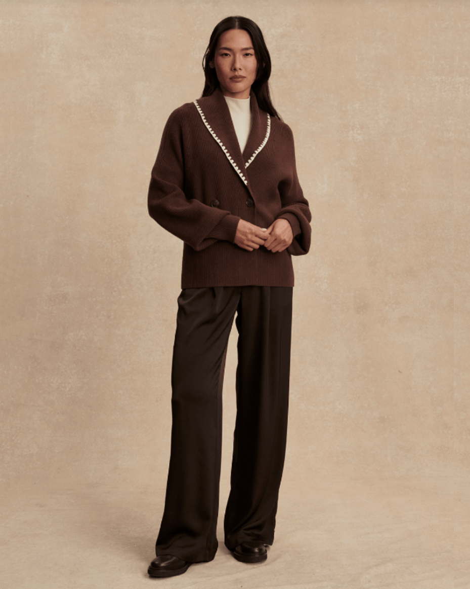 Varley Totley Shawl Collar Knit