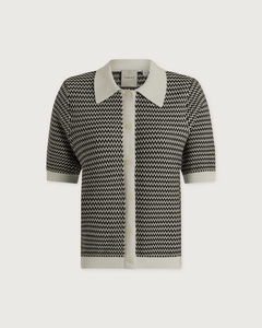 Varley Gaelle Polo Knit Top - VARLEY - Luxe Leopard