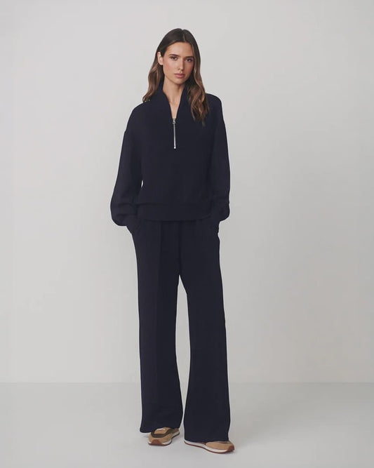 Varley The Wide Leg Pant 30 Navy - VARLEY - Luxe Leopard