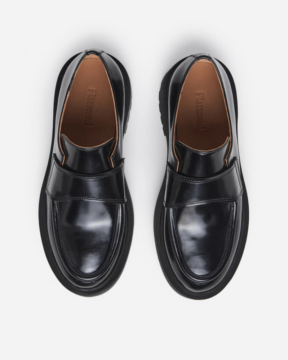 Flattered Leo Leather Black - FLATTERED - Luxe Leopard