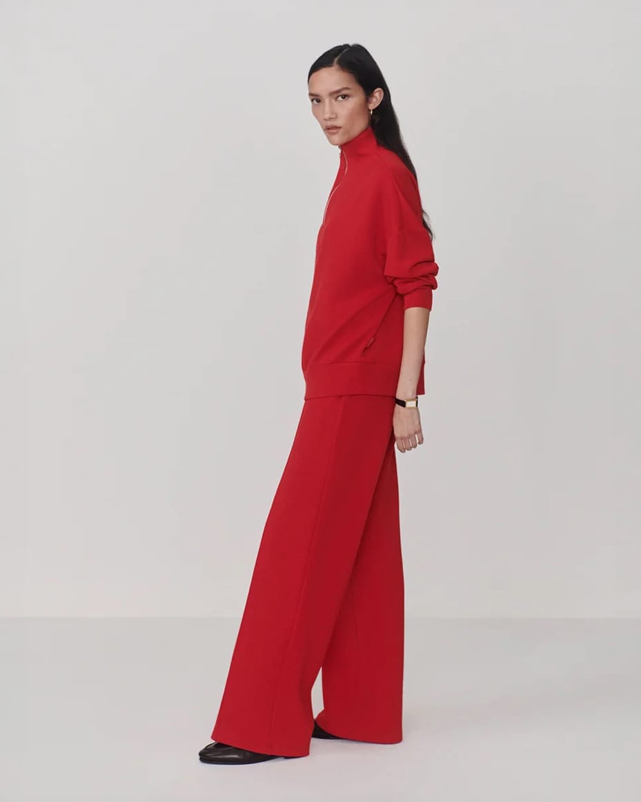 Varley The Wide Leg Pant 30 Red Marl