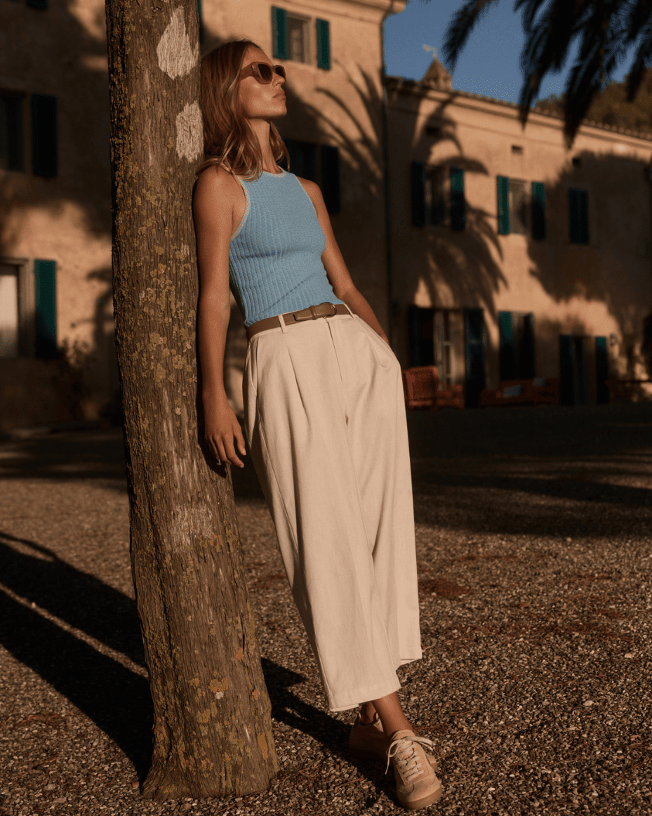 Varley Ellison Crop Wide Leg 24 - VARLEY - Luxe Leopard