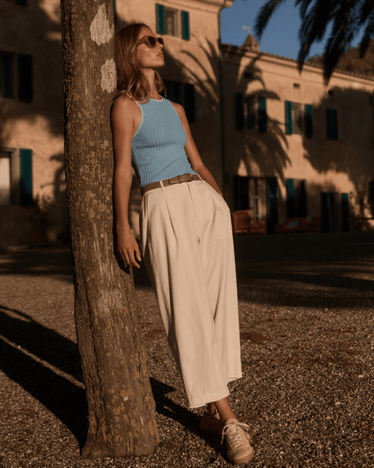 Varley Ellison Crop Wide Leg 24 - VARLEY - Luxe Leopard