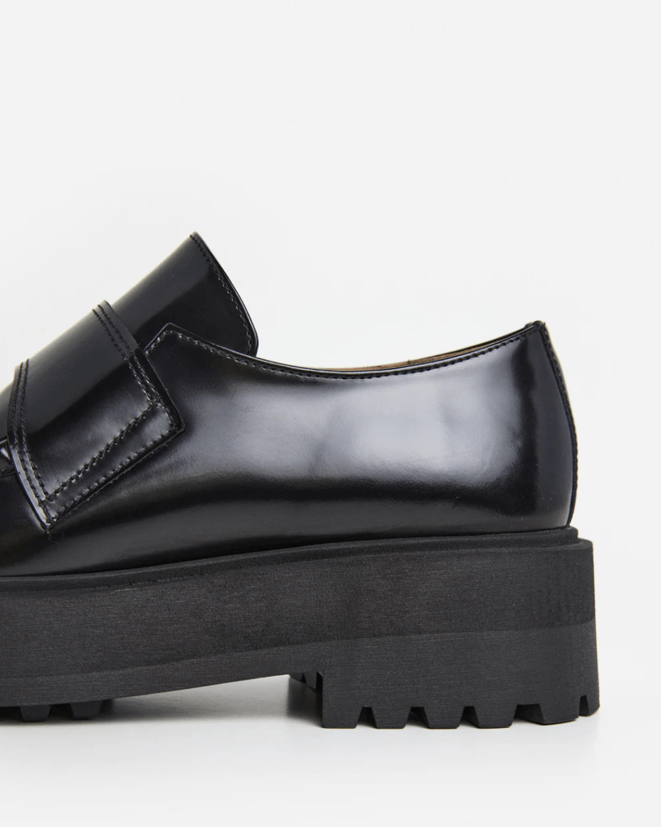 Flattered Leo Leather Black - FLATTERED - Luxe Leopard