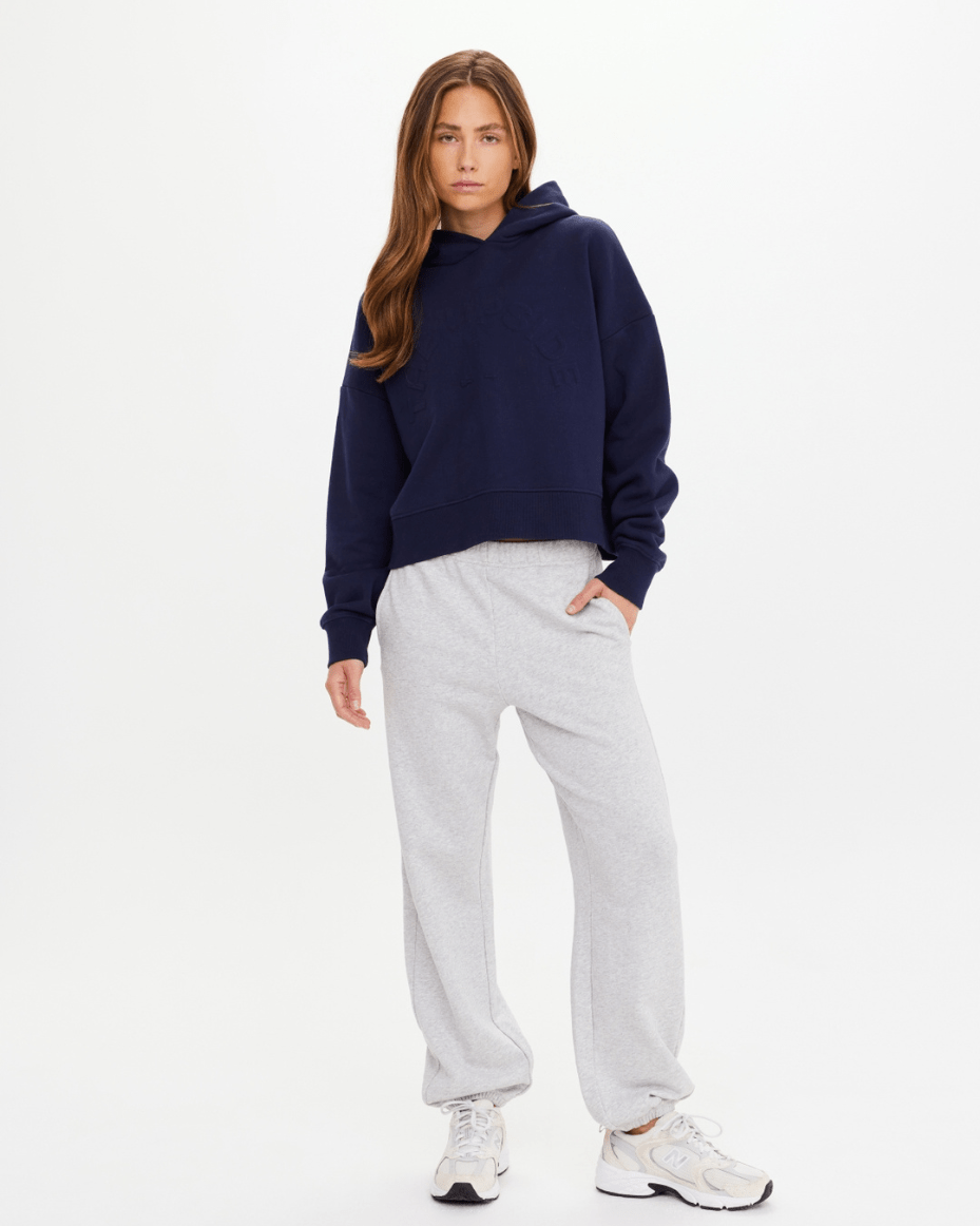 The UpSide Byron Embossed Logo Hoodie - THE UPSIDE - Luxe Leopard