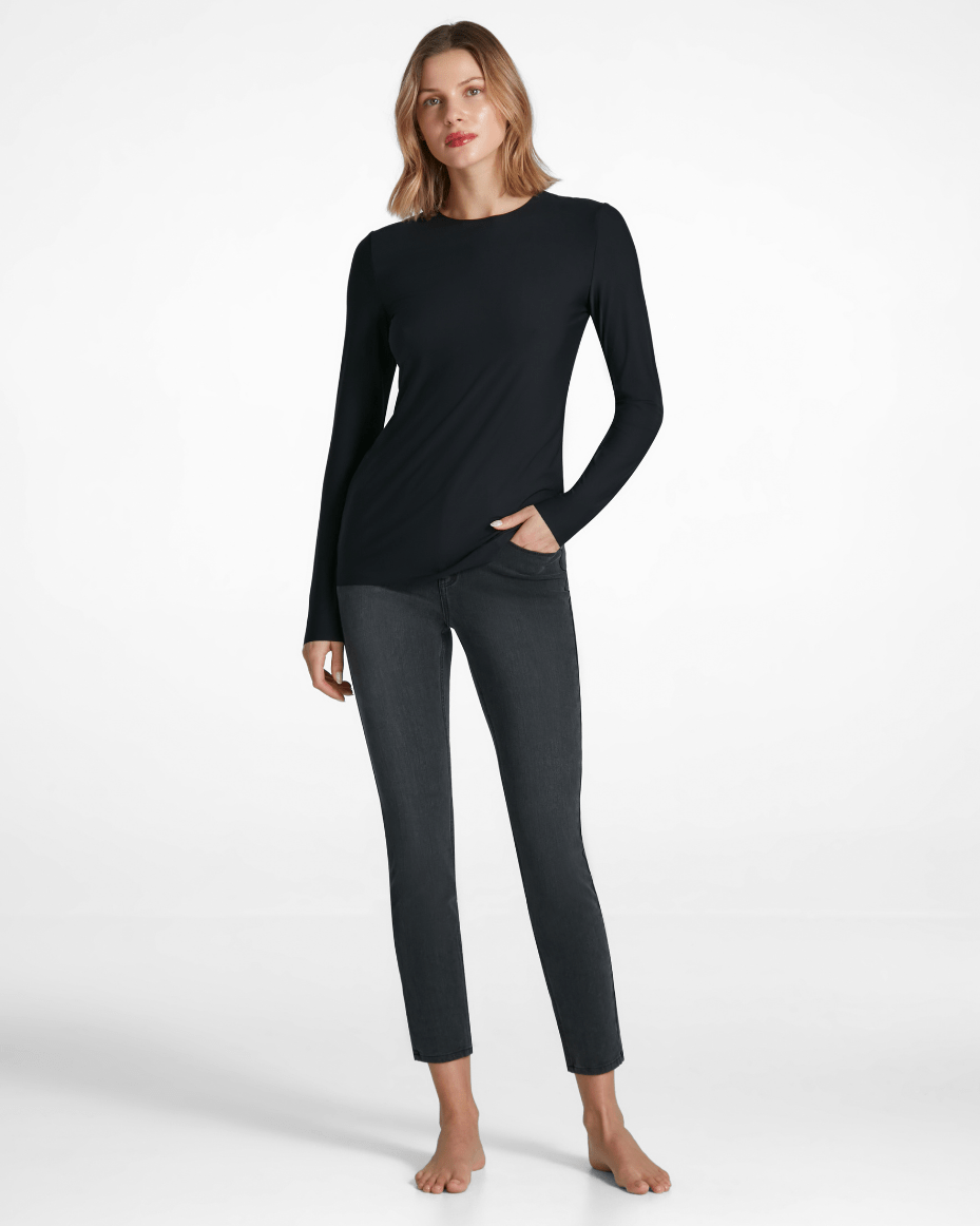 Commando Butter Long Sleeve Crew Neck - COMMANDO - Luxe Leopard