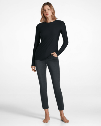 Commando Butter Long Sleeve Crew Neck - COMMANDO - Luxe Leopard