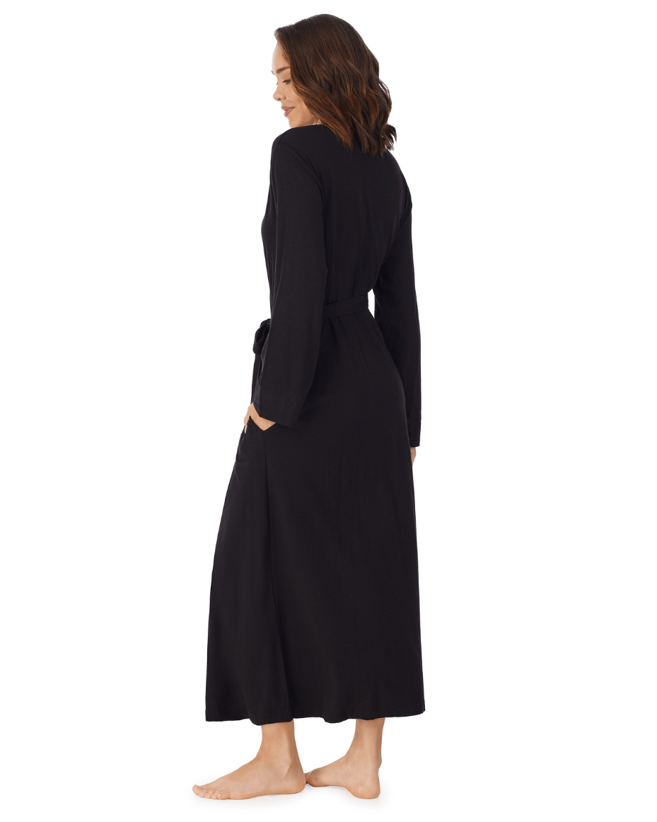 DKNY Long Sleeve Long Robe - DKNY - Luxe Leopard