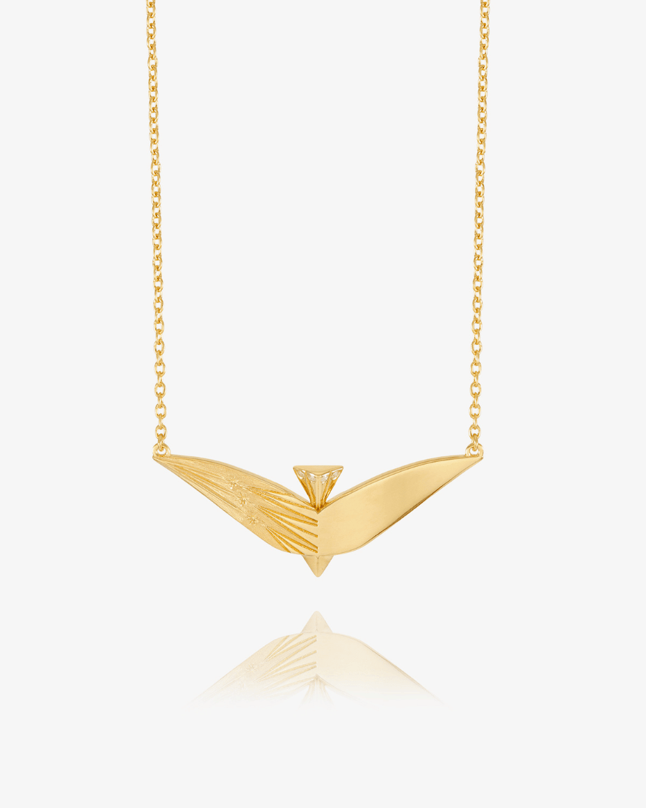 Rachel Jackson Dreamer Celestial Bird Necklace - Luxe Leopard - Luxe Leopard