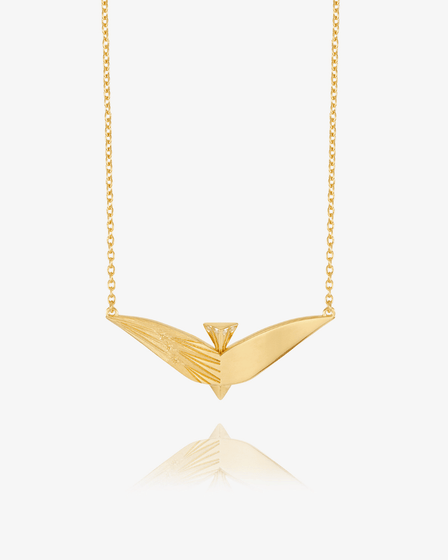 Rachel Jackson Dreamer Celestial Bird Necklace - Luxe Leopard - Luxe Leopard