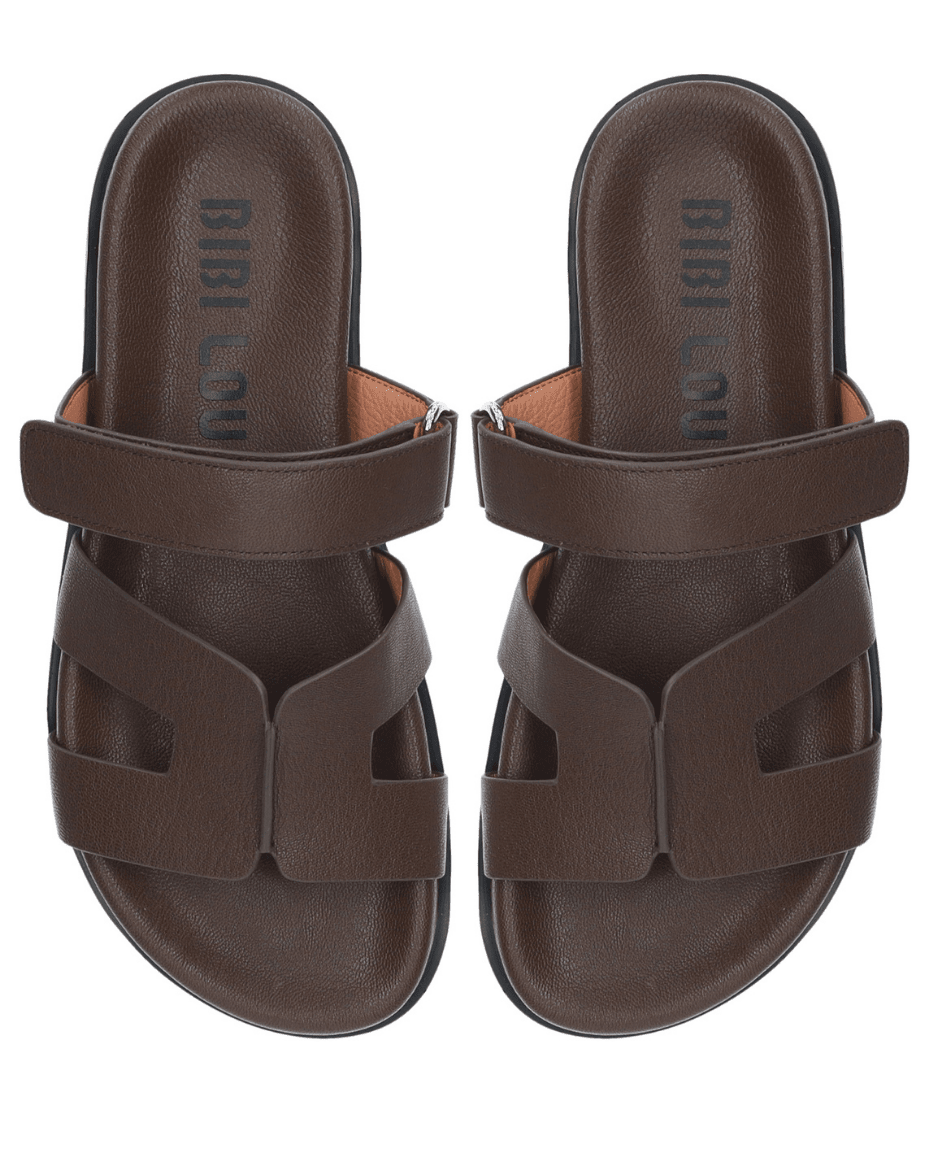 Bibi Lou Mindy Flat Sandal Cuba Leather - BIBI LOU - Luxe Leopard