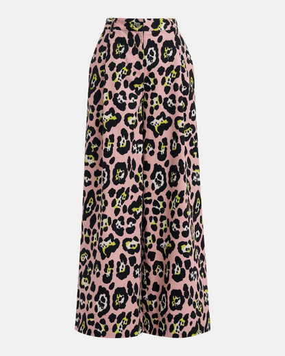 Essentiel Antwerp Jenesis Wide Leg Pants - Luxe Leopard